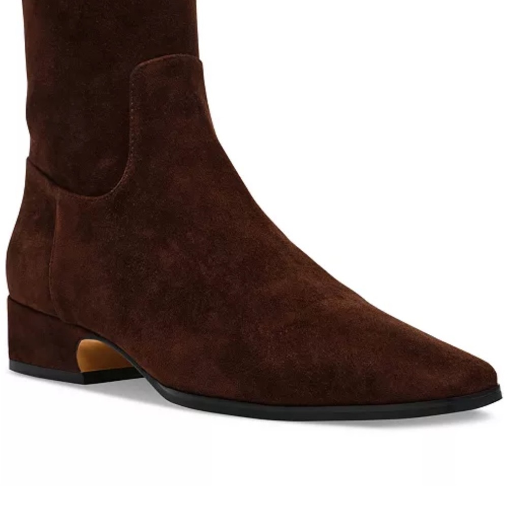 Steve Madden Dark Brown Suede Ankle Boots